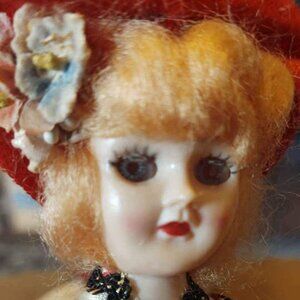 Vintage Sleepy Eyed Doll Red Hair